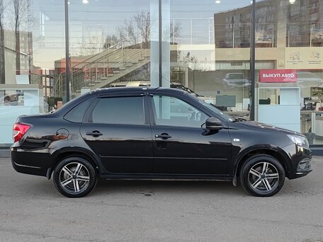 2018 Lada (ВАЗ) Granta I Рестайлинг, чёрный, 445000 рублей, вид 4