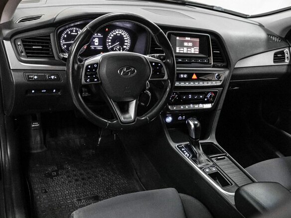 2019 Hyundai Sonata VII (LF) Рестайлинг, чёрный - вид 6
