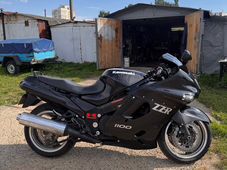 2000 Kawasaki ZZR 1100, чёрный, 180000 рублей, вид 4