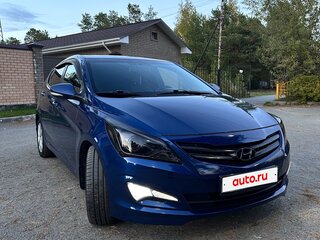 2014 Hyundai Solaris I Рестайлинг, синий, 1100000 рублей, вид 3