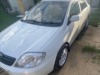 2002 Toyota Corolla IX (E120, E130), белый, 550000 рублей, вид 2
