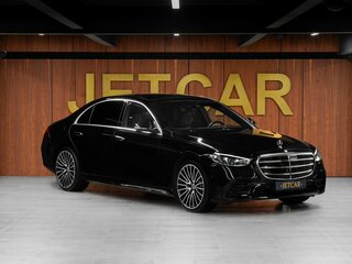2021 Mercedes-Benz S-Класс 450 Long 4MATIC VII (W223), чёрный, 9150000 рублей, вид 3