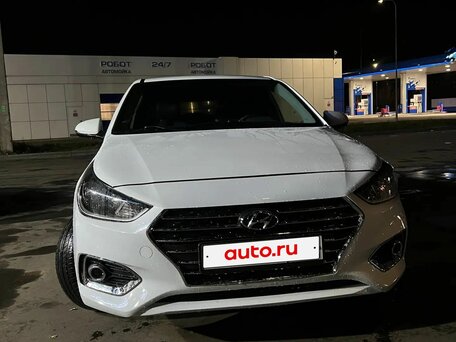 2017 Hyundai Solaris II, белый, 800000 рублей, вид 4