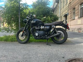 2018 Triumph Bonneville T120, чёрный, 870000 рублей, вид 1