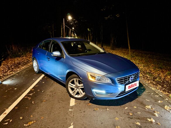 2014 Volvo S60 II Рестайлинг, голубой - вид 6