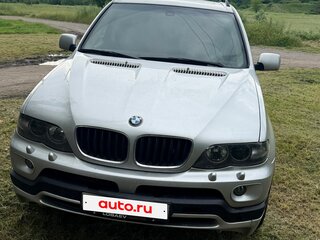 2005 BMW X5 4.4i I (E53) Рестайлинг, серебристый, 1300000 рублей, вид 1
