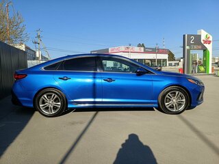 2017 Hyundai Sonata VII (LF) Рестайлинг, синий, 1399000 рублей, вид 4