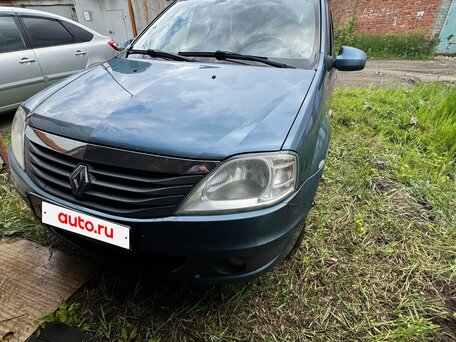 2010 Renault Logan I Рестайлинг, синий, 210000 рублей, вид 2