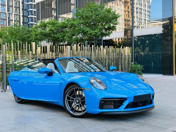 2022 Porsche 911 Carrera 4 GTS VIII (992), синий - вид 3