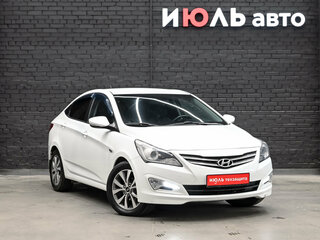 2015 Hyundai Solaris I Рестайлинг, белый, 970000 рублей, вид 3