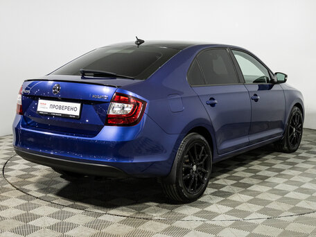 2017 Skoda Rapid I Рестайлинг, синий, 1349900 рублей, вид 5