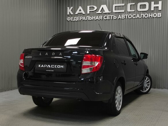 2022 Lada (ВАЗ) Granta I Рестайлинг, чёрный, 643000 рублей - вид 1