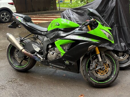 2014 Kawasaki ZX-6R Ninja, зелёный, 805000 рублей, вид 5
