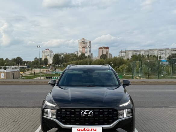 2023 Hyundai Santa Fe IV Рестайлинг, чёрный, 3200000 рублей - вид 1