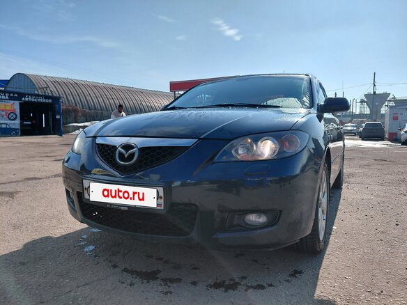 2008 Mazda 3 I (BK) Рестайлинг, чёрный, 450000 рублей - вид 1