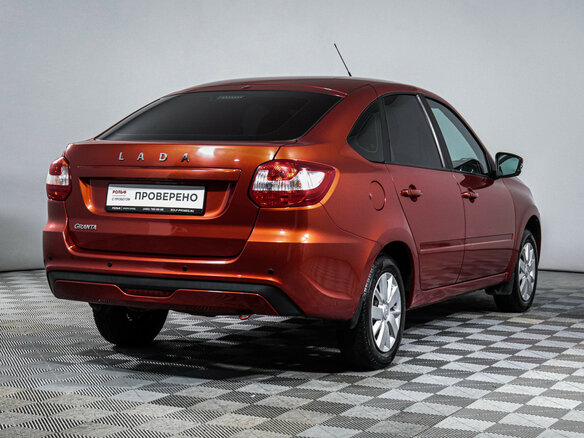 2022 Lada (ВАЗ) Granta I Рестайлинг, красный, 670000 рублей - вид 4