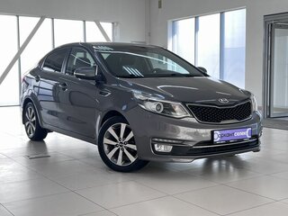 2015 Kia Rio III Рестайлинг, серый, 910000 рублей, вид 3