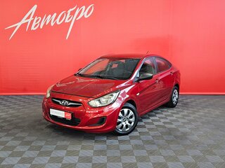 2013 Hyundai Solaris I, красный, 685000 рублей, вид 1