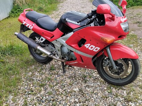 2000 Kawasaki ZZR 400, красный, 170000 рублей, вид 5