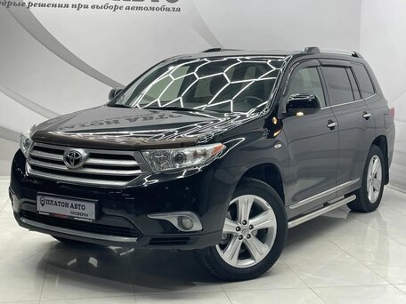 2011 Toyota Highlander II (XU40) Рестайлинг, чёрный, 1819000 рублей, вид 1
