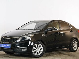 2016 Kia Rio III Рестайлинг, чёрный, 1329000 рублей, вид 3