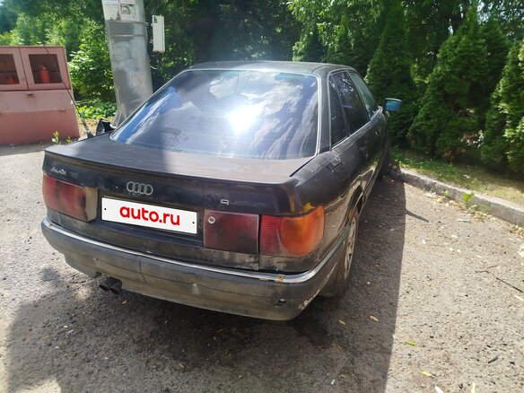 1987 Audi 90 II (B3), чёрный - вид 2