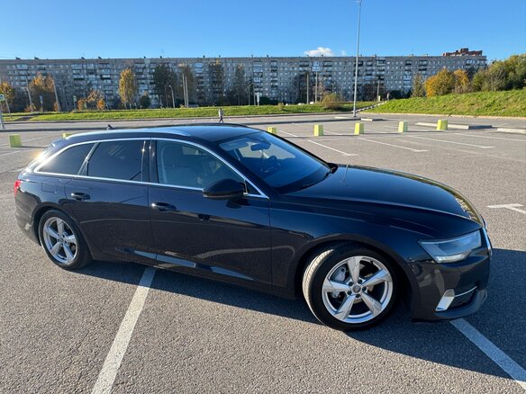 2019 Audi A6 40 TDI V (C8), синий, 3600000 рублей - вид 8