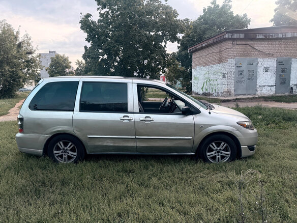 2003 Mazda MPV II (LW) Рестайлинг, серебристый, 350000 рублей - вид 3