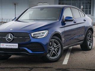 2019 Mercedes-Benz GLC Coupe 300 I (C253) Рестайлинг, синий, 3947000 рублей, вид 2