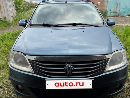 2010 Renault Logan I Рестайлинг, синий, 210000 рублей, вид 1