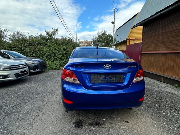 2013 Hyundai Solaris I, синий - вид 4