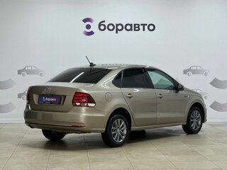2019 Volkswagen Polo V Рестайлинг, бежевый, 1190000 рублей, вид 4