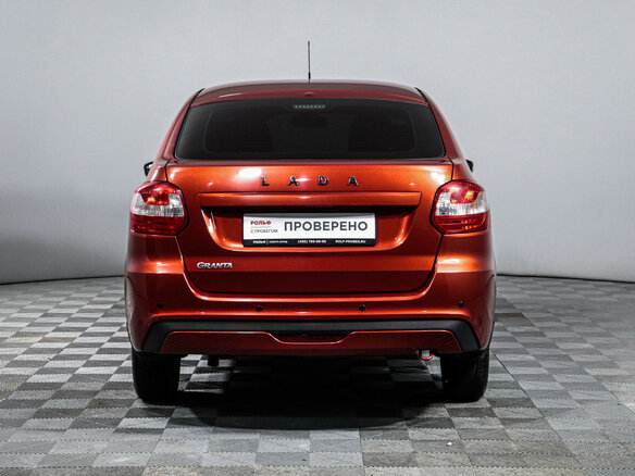 2022 Lada (ВАЗ) Granta I Рестайлинг, красный, 670000 рублей - вид 5