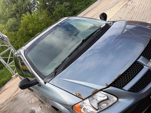 2002 Dodge Caravan 3-speed IV, синий, 450000 рублей - вид 3
