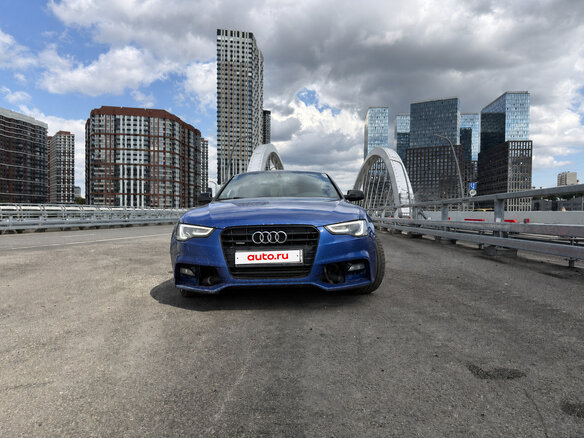 2016 Audi A5 I (8T) Рестайлинг, синий - вид 1