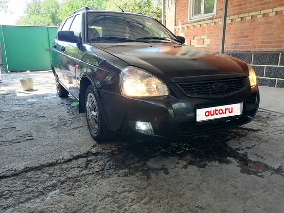 2011 Lada (ВАЗ) Priora I, чёрный - вид 2