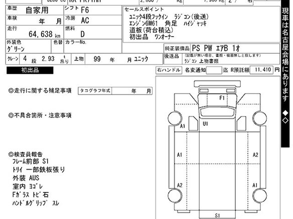 1999 Fuso (Mitsubishi) Fighter, зелёный, 4300000 рублей - вид 31