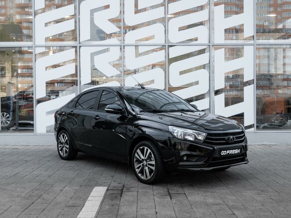 2021 Lada (ВАЗ) Vesta I, чёрный, 1135000 рублей