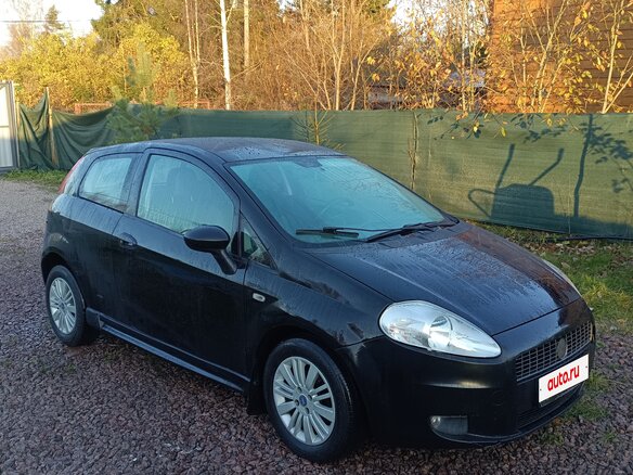 2007 Fiat Punto III Grande Punto, чёрный, 255000 рублей - вид 1