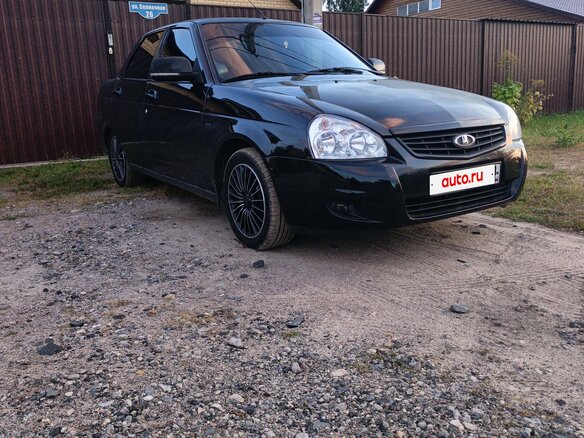 2012 Lada (ВАЗ) Priora I, чёрный, 450000 рублей - вид 5