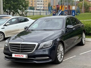 2017 Mercedes-Benz S-Класс 400 d VI (W222, C217) Рестайлинг, синий, 4150000 рублей, вид 3