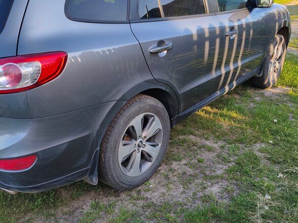 2012 Hyundai Santa Fe II Рестайлинг, серый, 1300000 рублей - вид 2