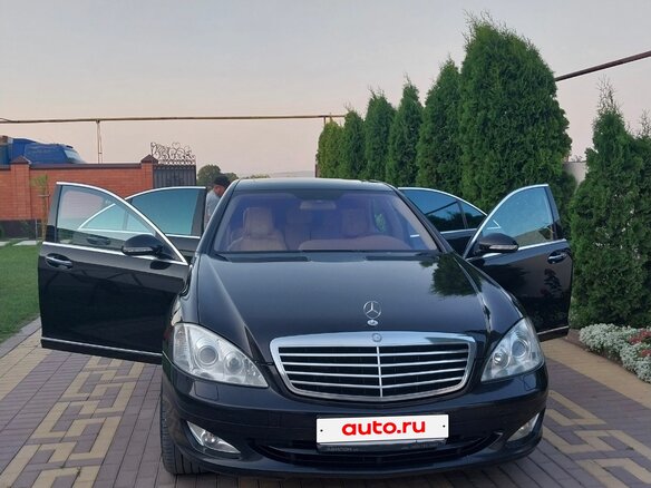 2008 Mercedes-Benz S-Класс 450 V (W221), чёрный, 1300000 рублей