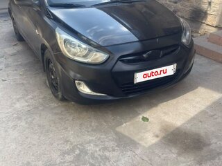 2011 Hyundai Solaris I, чёрный, 340000 рублей, вид 1
