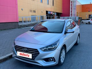 2018 Hyundai Solaris II, серебристый, 1600000 рублей, вид 1