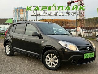 2012 Renault Sandero I, чёрный, 579000 рублей, вид 1