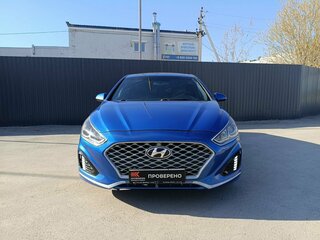 2017 Hyundai Sonata VII (LF) Рестайлинг, синий, 1399000 рублей, вид 2
