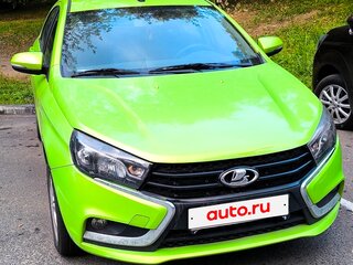 2016 Lada (ВАЗ) Vesta I, зелёный, 550000 рублей, вид 1