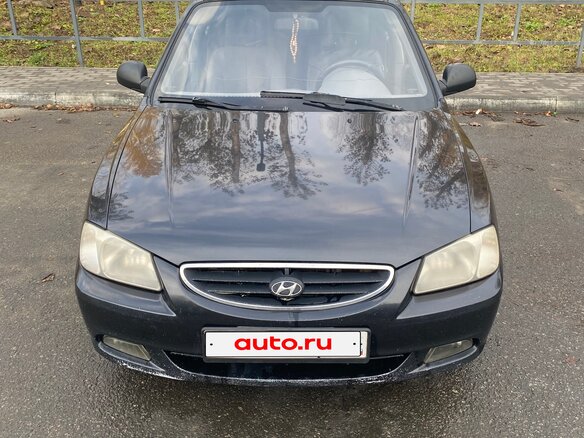 2007 Hyundai Accent ТагАЗ II, чёрный, 330000 рублей - вид 2