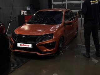 2015 Lada (ВАЗ) Granta Sport I, оранжевый, 875000 рублей, вид 1